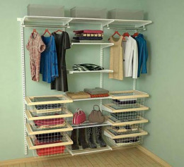 Система хранения для гардеробной в спальню